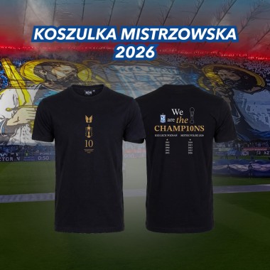 WE ARE THE CHAMP10NS 2026 KOSZULKA CZARNA