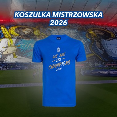 WE ARE THE CHAMP10NS 2026 KOSZULKA NIEBIESKA