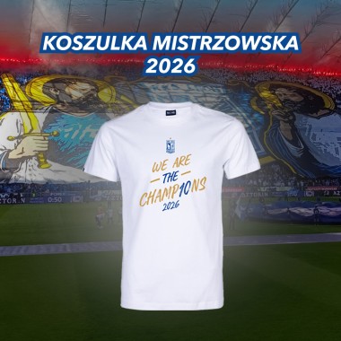 WE ARE THE CHAMP10NS 2026 KOSZULKA BIAŁA