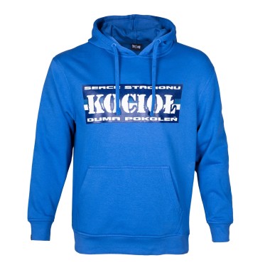 KOCIOŁ BLUZA Z KAPTUREM NIEBIESKA