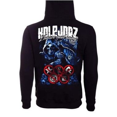 ZAWSZE NAD WAMI-ANTYWRWE BLUZA Z KAPTUREM CZARNA 