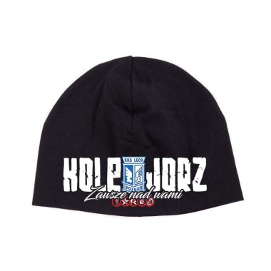 KOLEJORZ-ANTYWRWE CZAPKA ZIMOWA CZARNA 