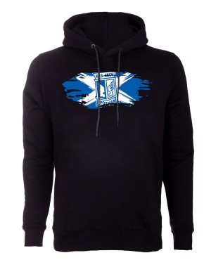 FLAGA BLUZA Z KAPTUREM CZARNA 