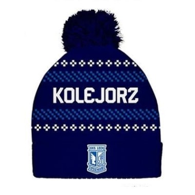 HERB CZAPKA ZIMOWA Z POMPONEM GRANATOWA