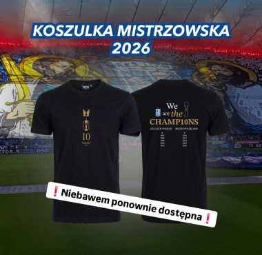 WE ARE THE CHAMP10NS 2026 KOSZULKA CZARNA